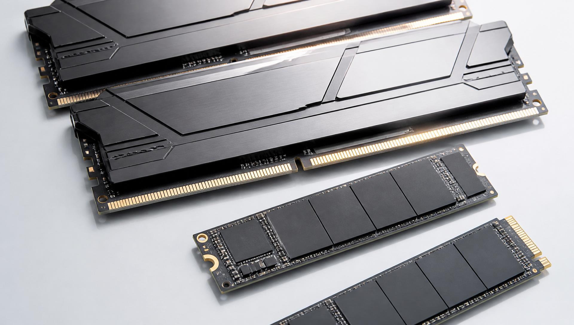 Memórias RAM DDR5 e SSDs NVMe Nyvo Tech em alta definição